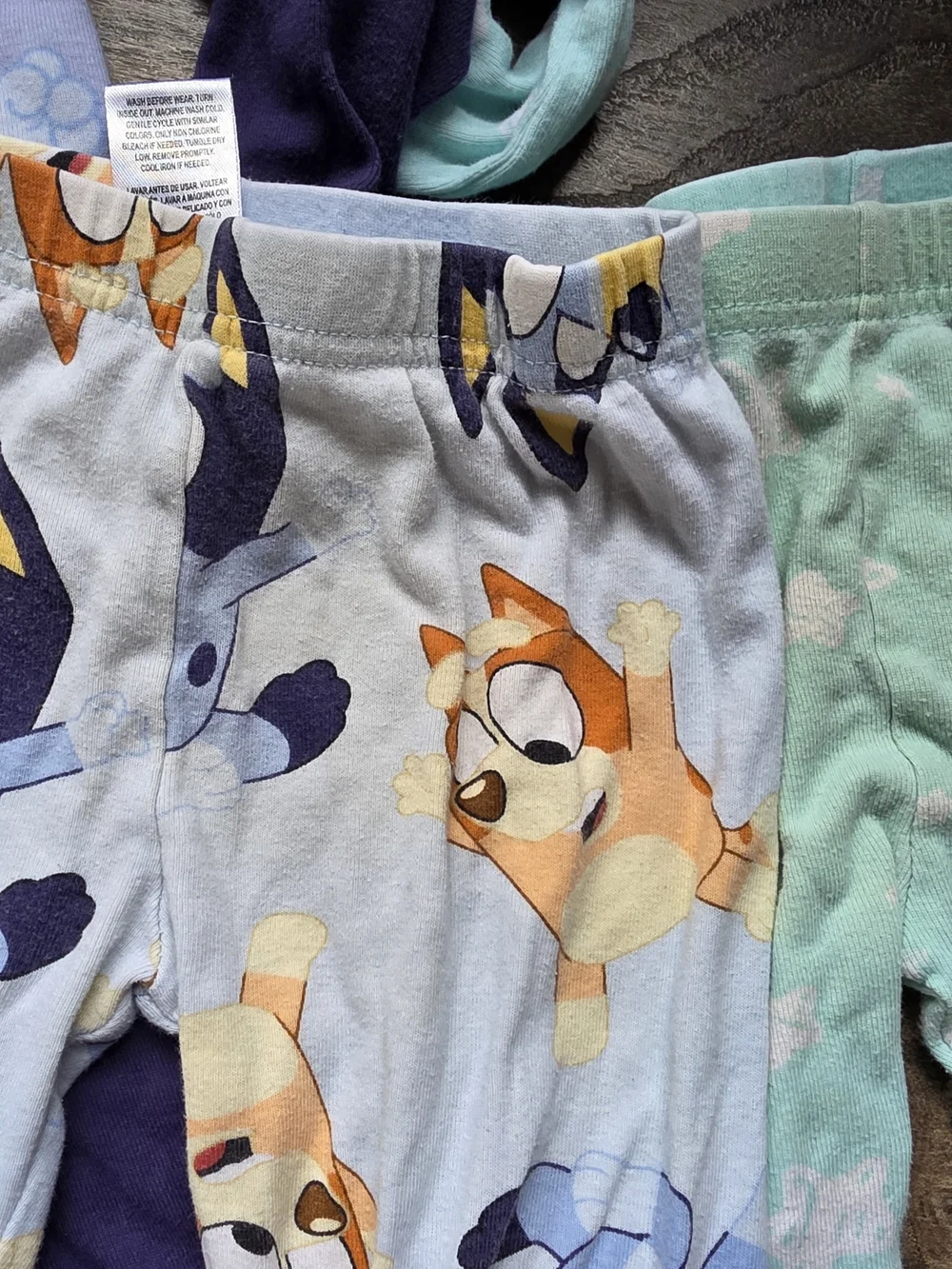 Lot of 4 Bluey Long Sleeve PJs